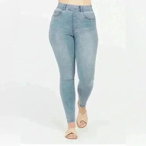 New SPANX Straight Leg Jeans Wash Vintage  Tall XS